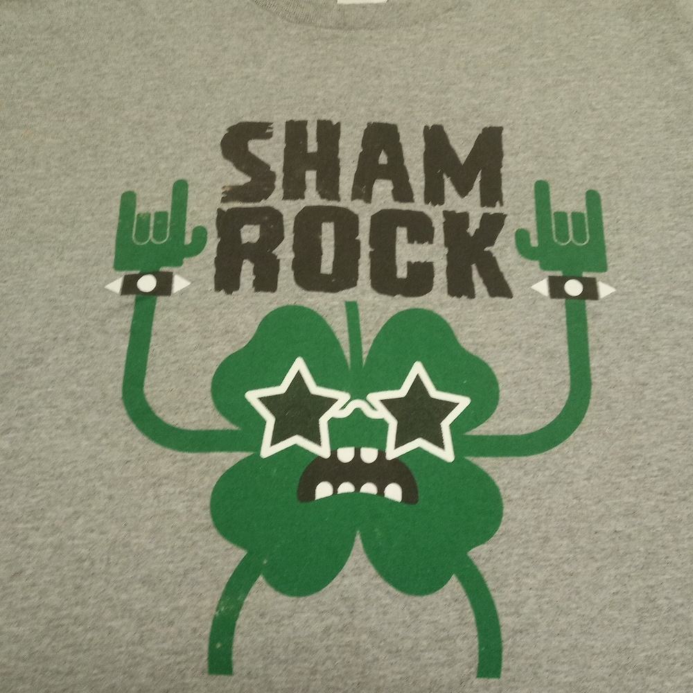Irish Sham Rock Gray Tshirt